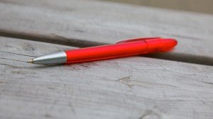 Stockfoto rode pen
