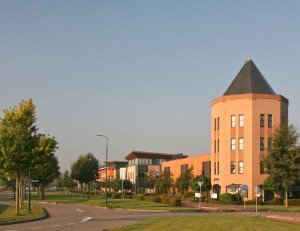 Stockfotografie houten industrieterrein