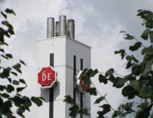 Stockfoto, DE schoorsteen in Utrecht