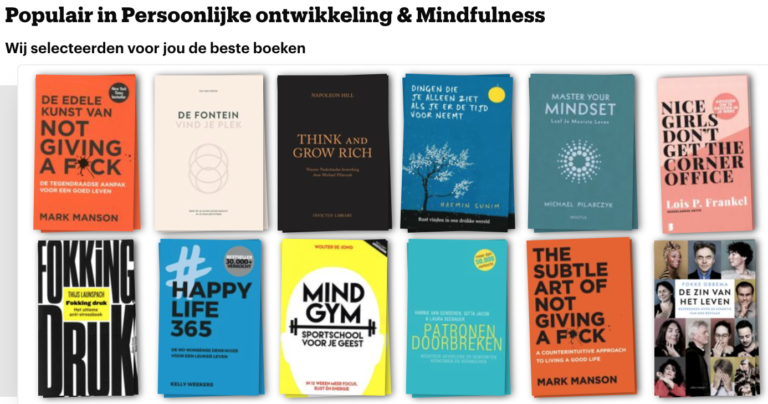 Populaire boeken bij Bol.com over persoonlijke ontwikkeling & mindfulness