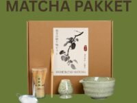 Matcha pakket met mooie producten, leuk om cadeau te geven voor een verwenmomentje