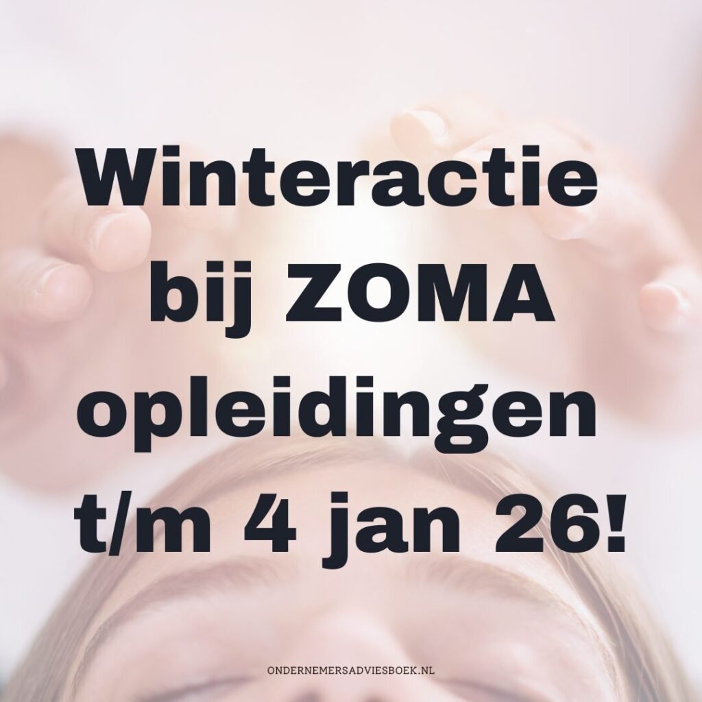 Winteractie Zoma opleidingen tot en met 4 jan 2026