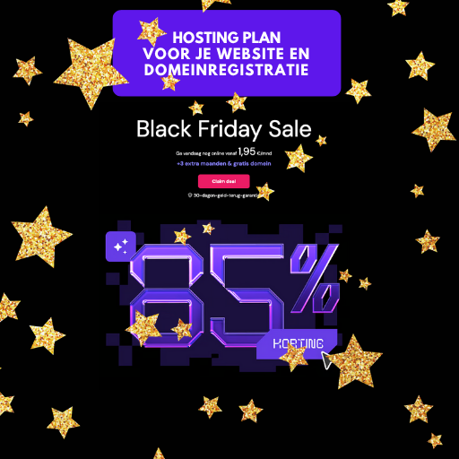 Black friday sales actie bij hostinger hostingplan website review